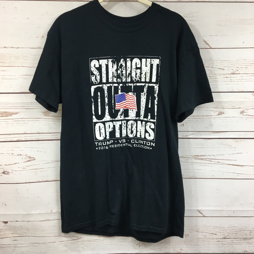 Golden Political Trump/ Clinton Tee